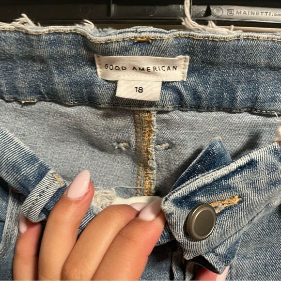 NWT Good American Good Legs Button Fly Skinny Jeans- Size 18 - Picture 4 of 7